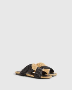 Alternative view of Castañer Castaner Prado Sandal - Natural/Black