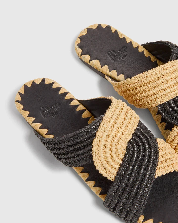 Castañer Castaner Prado Sandal - Natural/Black 7 Castañer Castaner Prado Sandal - Natural/Black - Image 5
