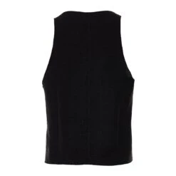 Devotion Twins Nama Linen Vest Top - Black -Lulu&M 025029G BLACK 2
