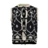 Devotion Twins Canny Vest Shirt - Black/Off White 1 Devotion Twins Canny Vest Shirt - Black/Off White -Lulu&M 025040G BLACK OFW 1