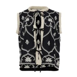 Devotion Twins Canny Vest Shirt - Black/Off White