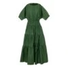 Devotion Twins Geraros Midi Dress - Green -Lulu&M 025333G GREEN 1