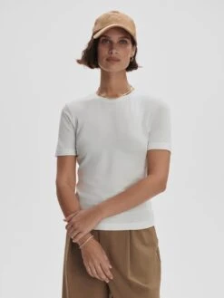 Varley Regina Fitted Tee - White 10 Varley Regina Fitted Tee - White -Lulu&M 08164176928e473eb0ec30cc0b1cce88040f72b9 VAR02420 REGINA FITTED TEE WHITE 011.jpg 2