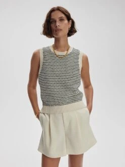 Varley Knowles Textured Knit Vest - Birch Multi Stitch -Lulu&M 0a0792763d2adfe46592243c22b7c15fee2ea4f5 VAR02543 KNOWLES TEXTURED KNIT VEST BIRCH MULTI STITCH 030.jpg 2