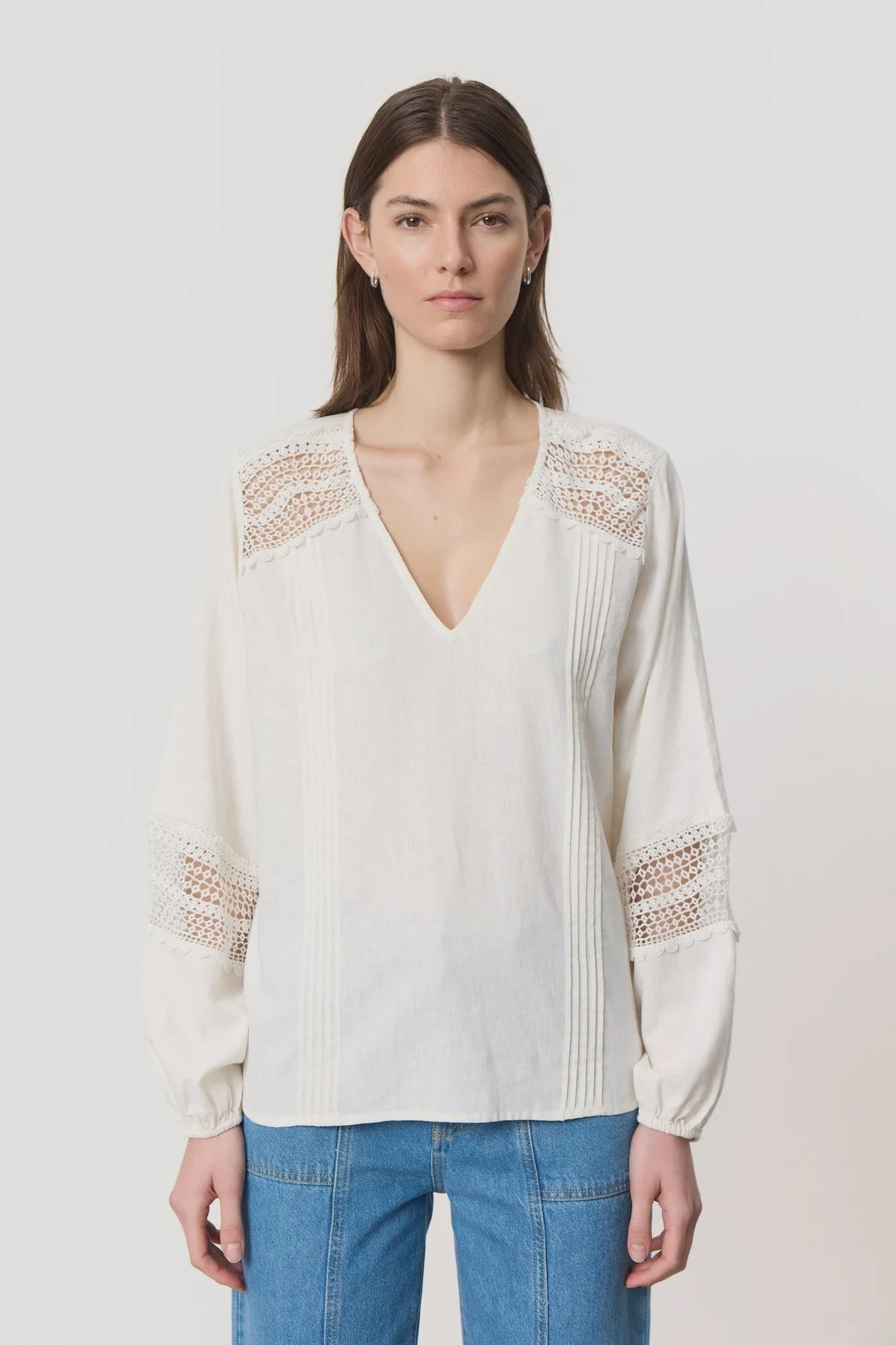 Levete Room Fabienna 1 Blouse - Off White 3 Levete Room Fabienna 1 Blouse - Off White