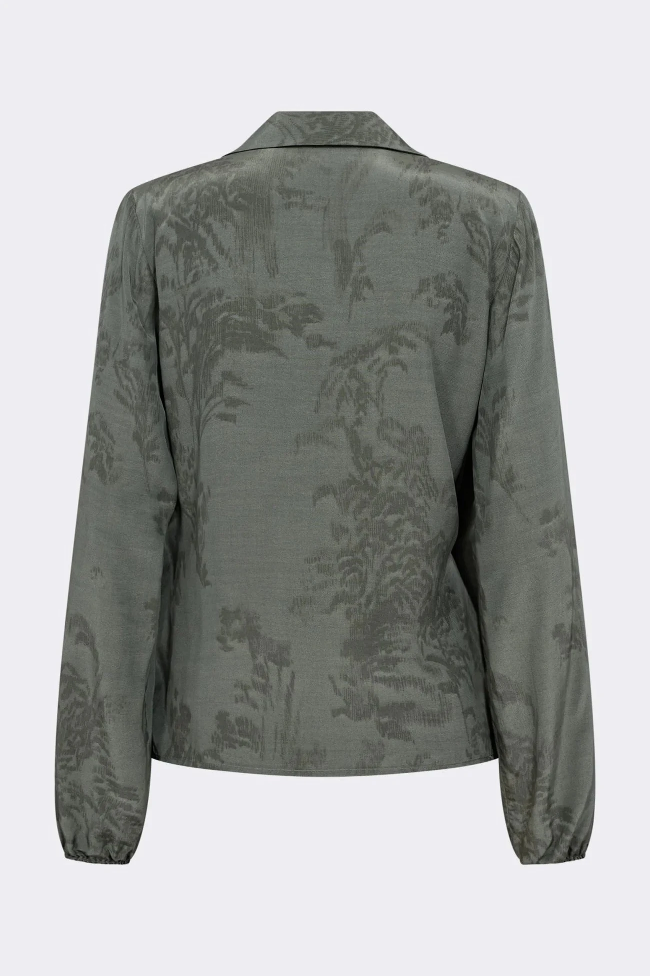 Levete Room Felucca 3 Blouse - Dark Green 8 Levete Room Felucca 3 Blouse - Dark Green - Image 6
