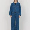 Levete Room Kosa 7 Denim Jacket - Dark Blue 2 Levete Room Kosa 7 Denim Jacket - Dark Blue -Lulu&M 101102 L625 101103 L625 126838AA jpg