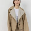 Levete Room Karima 2 Reversible Jacket - Dark Sand 2 Levete Room Karima 2 Reversible Jacket - Dark Sand -Lulu&M 101133 L878 101182 L878c 127245AA jpg