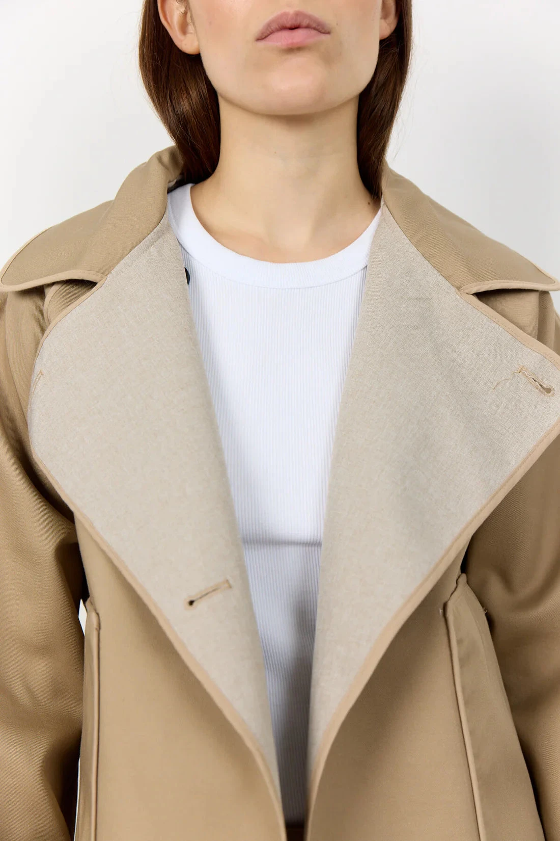 Levete Room Karima 2 Reversible Jacket - Dark Sand 7 Levete Room Karima 2 Reversible Jacket - Dark Sand - Image 5