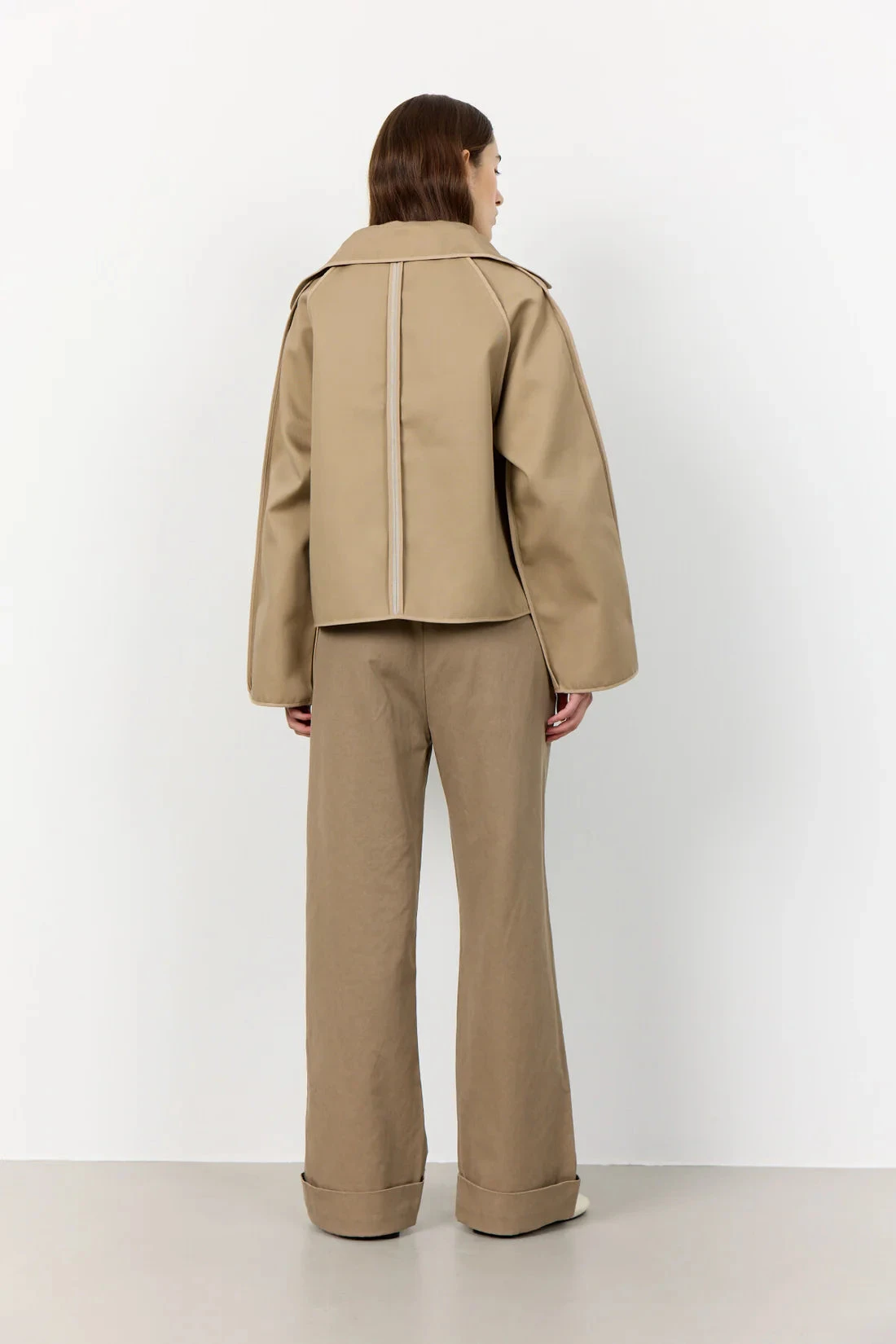 Levete Room Karima 2 Reversible Jacket - Dark Sand 8 Levete Room Karima 2 Reversible Jacket - Dark Sand - Image 6