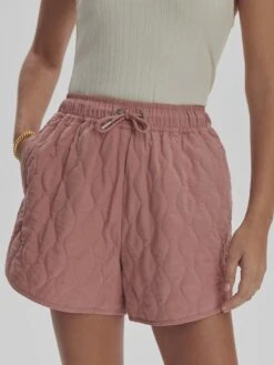 Varley Catrine Quilted Short - Ash Rose
