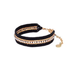 Mishky Cristalitos Beaded Bracelet - Black