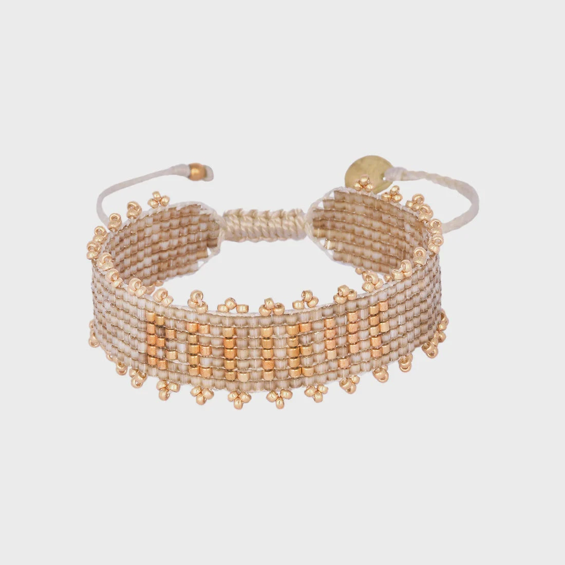 Mishky BELIEVE Beaded Bracelet - Bronze / Gold 3 Mishky BELIEVE Beaded Bracelet - Bronze / Gold