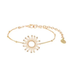 Alternative view of Mishky Fringe Sun Bracelet - Ivory/Gold