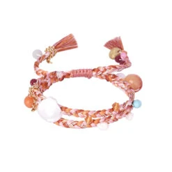 Mishky Trenza Bracelet - Coral/Multi
