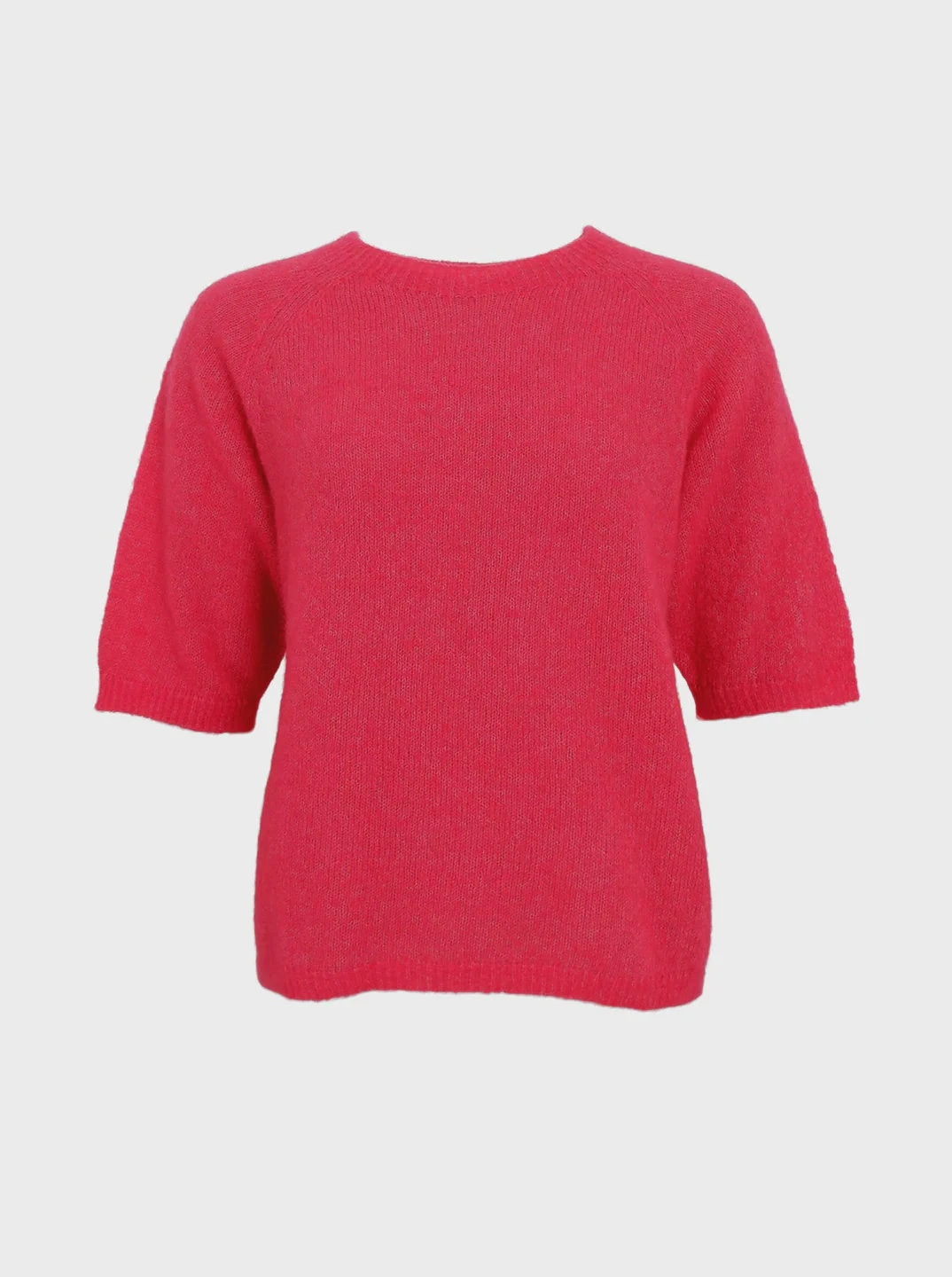 Black Colour Dell Knit Jumper - Berry Pink 3 Black Colour Dell Knit Jumper - Berry Pink