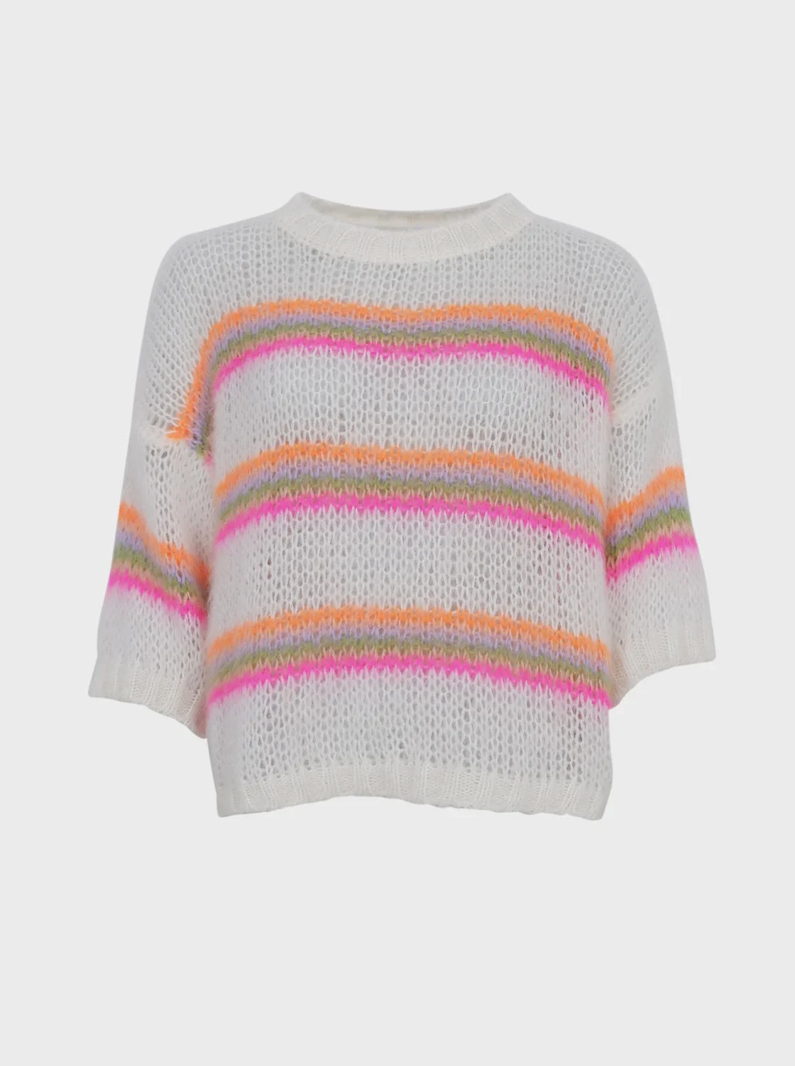 Black Colour Minna Striped Knit - Multi 3 Black Colour Minna Striped Knit - Multi