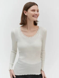Rosemunde Babette LS U-Neck Lace T-Shirt - Ivory -Lulu&M 12755148 5369 037 PR CAMPAIGN CE24 82f832cd c08f 4c84 8c42 98e840f97ea6 jpg
