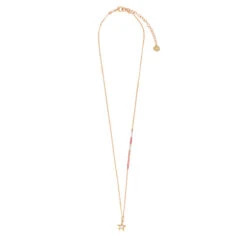 Mishky Cowgirl Star Necklace - Gold / Coral Pink