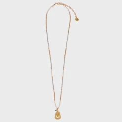 Mishky Cowgirl Hat Necklace - Gold
