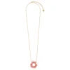 Mishky Fringe Sun Small Necklace - Coral/Gold -Lulu&M 13249805312964 FRINGE SUN N GP S 12964