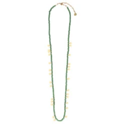 Mishky Mini Coins Necklace - Green/Gold