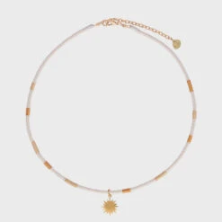 Mishky Golden Sun Necklace - Ivory/Gold -Lulu&M 13252105512984 GOLDEN SUN N GP XS 12984 67b6cef7 5f26 41d8 a6c7 2d30cb289a2b jpg