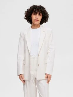Selected Femme Eliana Blazer - Snow White 10 Selected Femme Eliana Blazer - Snow White -Lulu&M 16087794 SnowWhite 003