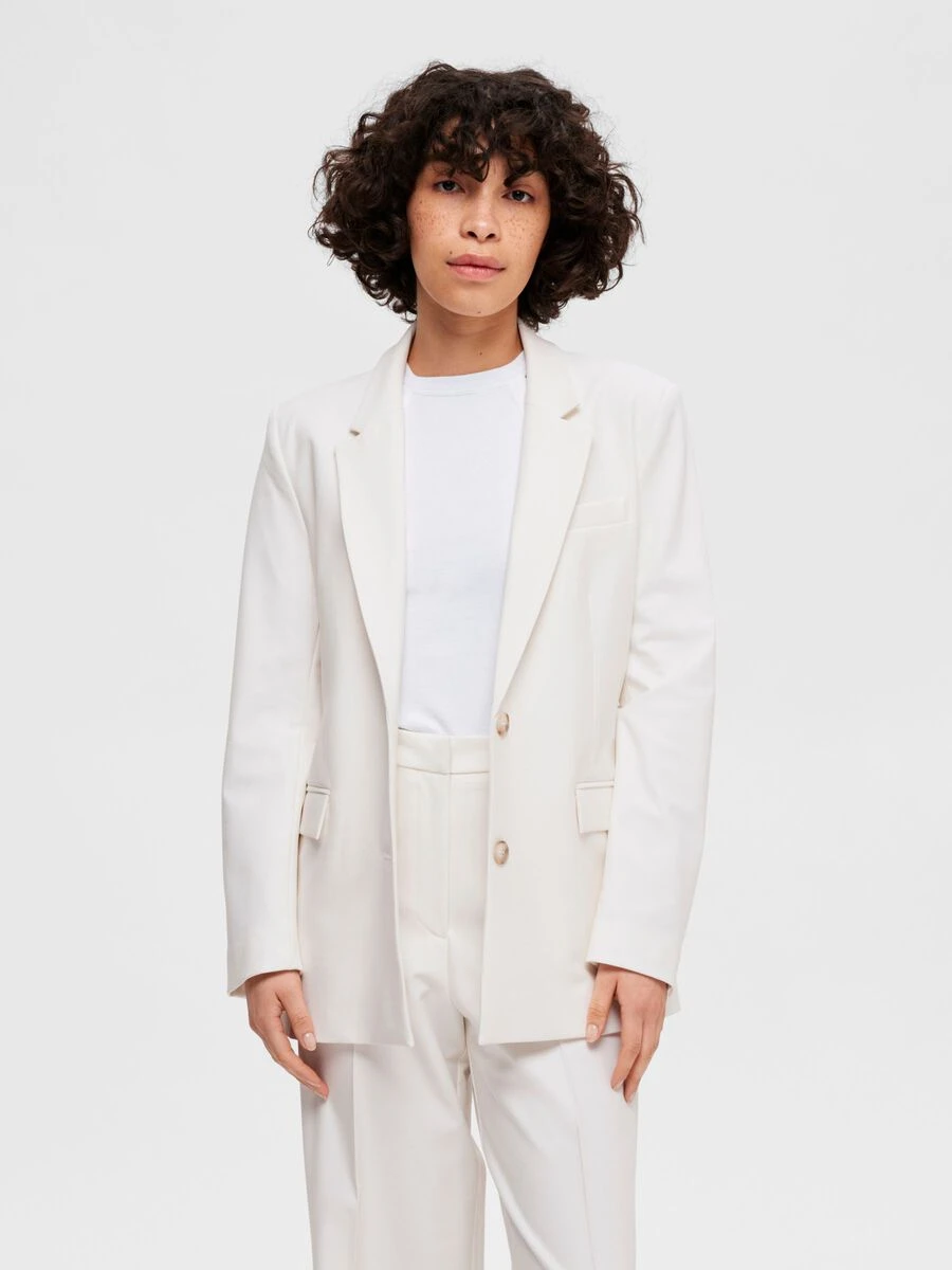 Selected Femme Eliana Blazer - Snow White 6 Selected Femme Eliana Blazer - Snow White - Image 4