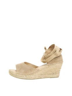 Selected Femme Eva Suede Wedge Espadrille - Chinchilla 8 Selected Femme Eva Suede Wedge Espadrille - Chinchilla -Lulu&M 16088741 Chinchilla 001