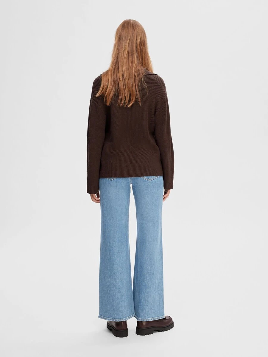 Selected Femme Eloise-Erin High Waist Wide Fit Jeans - Medium Blue 5 Selected Femme Eloise-Erin High Waist Wide Fit Jeans - Medium Blue - Image 3