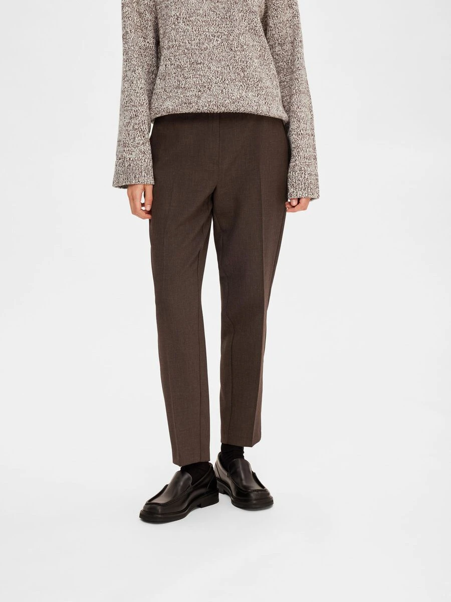 Selected Femme Wide Leg Suit Trousers - Java 4 Selected Femme Wide Leg Suit Trousers - Java - Image 2