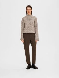 Selected Femme Wide Leg Suit Trousers - Java 11 Selected Femme Wide Leg Suit Trousers - Java -Lulu&M 16091321 Java 1059876 005