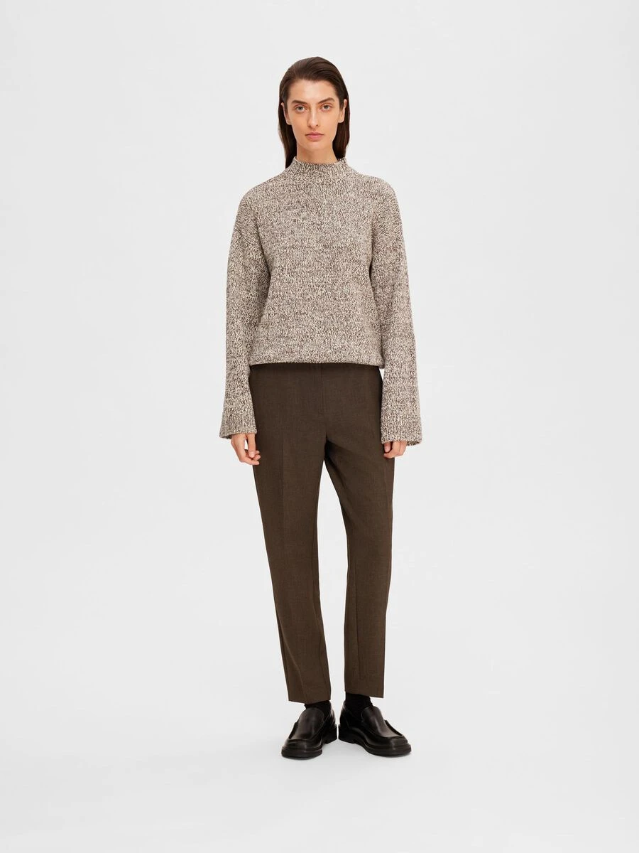 Selected Femme Wide Leg Suit Trousers - Java 6 Selected Femme Wide Leg Suit Trousers - Java - Image 4