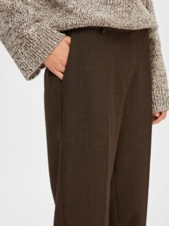 Selected Femme Wide Leg Suit Trousers - Java 12 Selected Femme Wide Leg Suit Trousers - Java -Lulu&M 16091321 Java 1059876 006