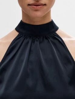 Selected Femme Lena-Rachelle Halter Neck Top - Dark Sapphire 12 Selected Femme Lena-Rachelle Halter Neck Top - Dark Sapphire -Lulu&M 16092224 DarkSapphire 006