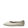 Selected Femme Elia Leather Ballerina Flat Pumps - Greige 1 Selected Femme Elia Leather Ballerina Flat Pumps - Greige -Lulu&M 16092704 Greige 001