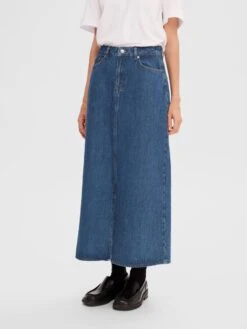 Alternative view of Selected Femme Esther Denim Midi Skirt