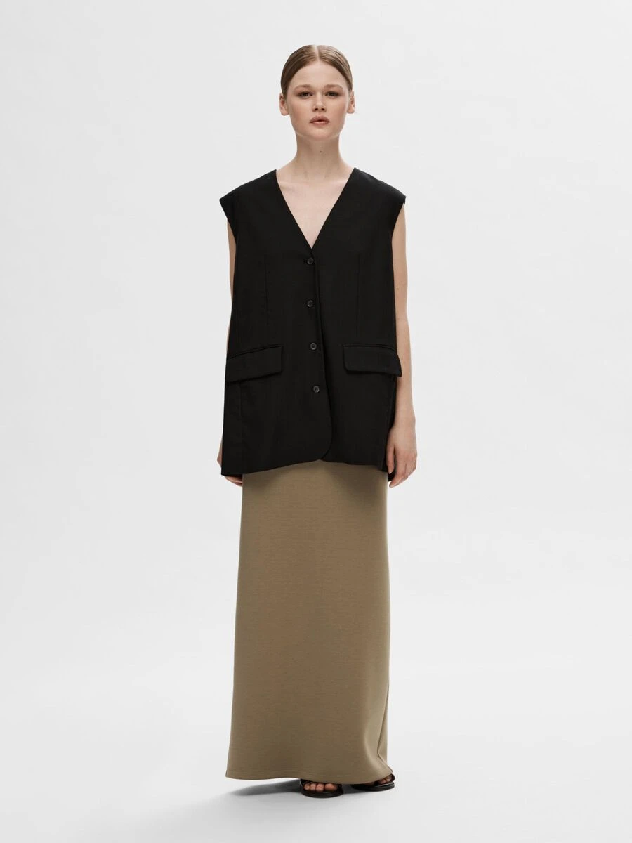 Selected Femme Mika Oversized Waistcoat - Black 5 Selected Femme Mika Oversized Waistcoat - Black - Image 3