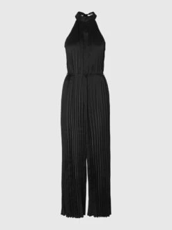 Selected Femme Zenia Plisse Pleated Jumpsuit - Black 11 Selected Femme Zenia Plisse Pleated Jumpsuit - Black -Lulu&M 16093089 Black 001