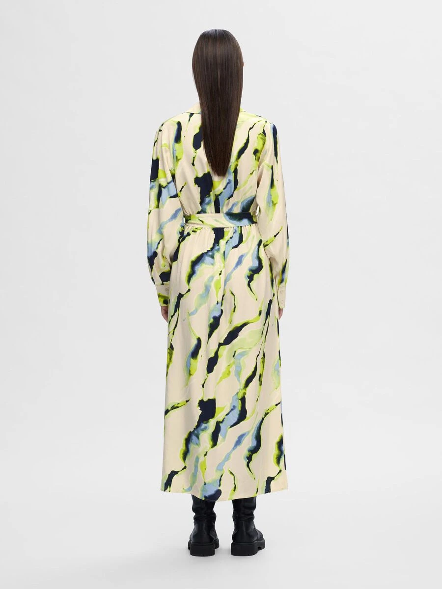 Selected Femme Lilian Maxi Dress - Birch 4 Selected Femme Lilian Maxi Dress - Birch - Image 2