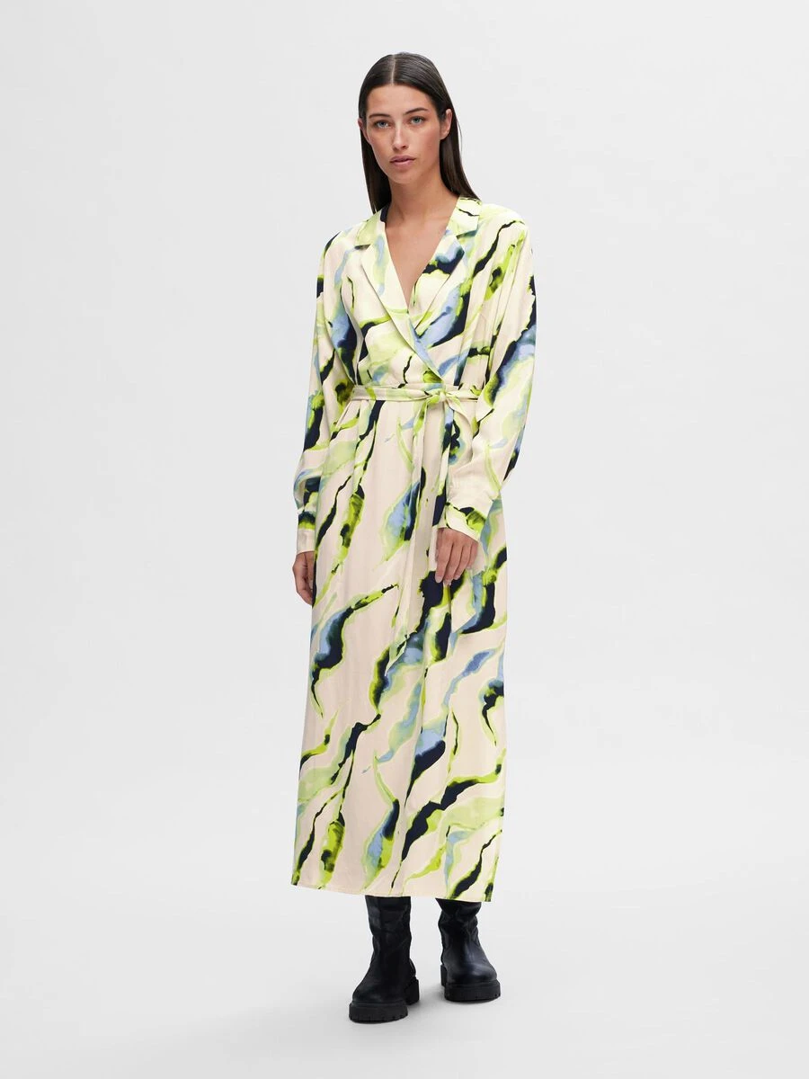 Selected Femme Lilian Maxi Dress - Birch 5 Selected Femme Lilian Maxi Dress - Birch - Image 3