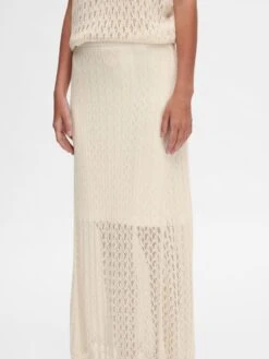 Selected Femme Agny Knitted Maxi Skirt - Birch 12 Selected Femme Agny Knitted Maxi Skirt - Birch -Lulu&M 16093433 Birch 006