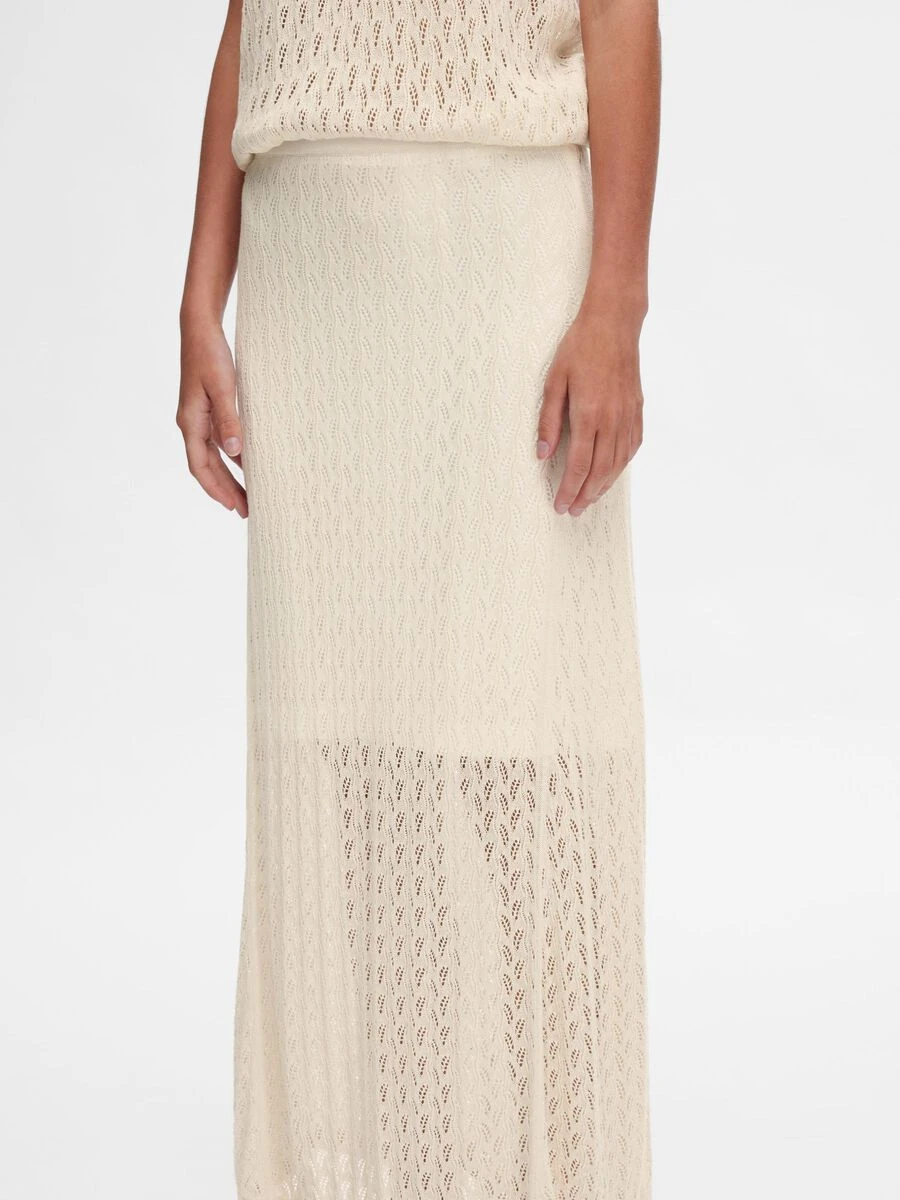 Selected Femme Agny Knitted Maxi Skirt - Birch 7 Selected Femme Agny Knitted Maxi Skirt - Birch - Image 5