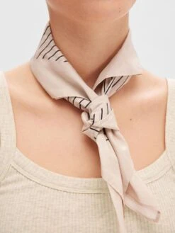 Alternative view of Selected Femme Mio Cotton Neck Scarf - Sandshell