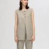 Selected Femme Vivie Waistcoat - Sandshell/Herringbone 1 Selected Femme Vivie Waistcoat - Sandshell/Herringbone -Lulu&M 16094993 Sandshell 1128157 003