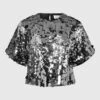 Selected Femme Tania Top - Silver 2 Selected Femme Tania Top - Silver -Lulu&M 16095079 Silver 001