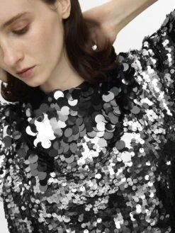Selected Femme Tania Top - Silver 13 Selected Femme Tania Top - Silver -Lulu&M 16095079 Silver 008