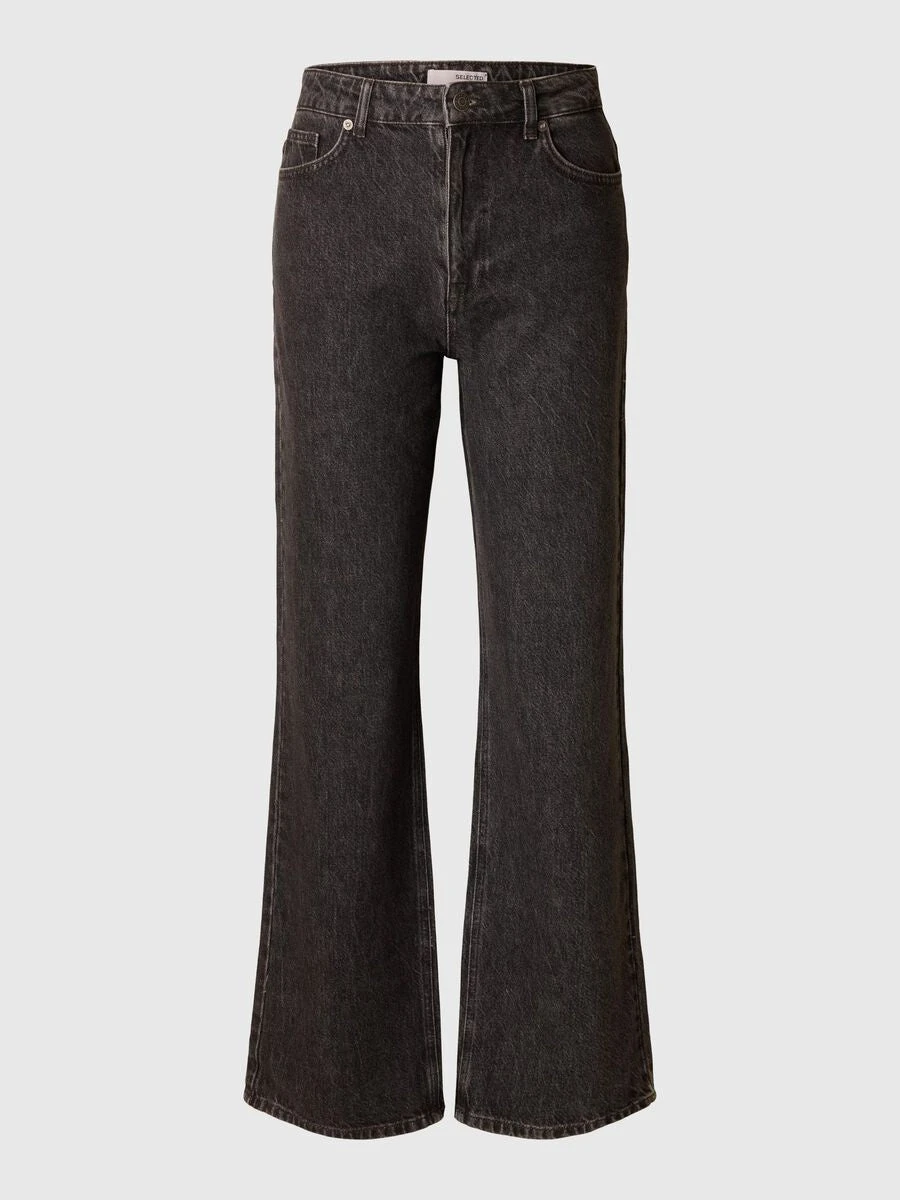 Selected Femme Harper High Waist Flared Jeans - Black 3 Selected Femme Harper High Waist Flared Jeans - Black