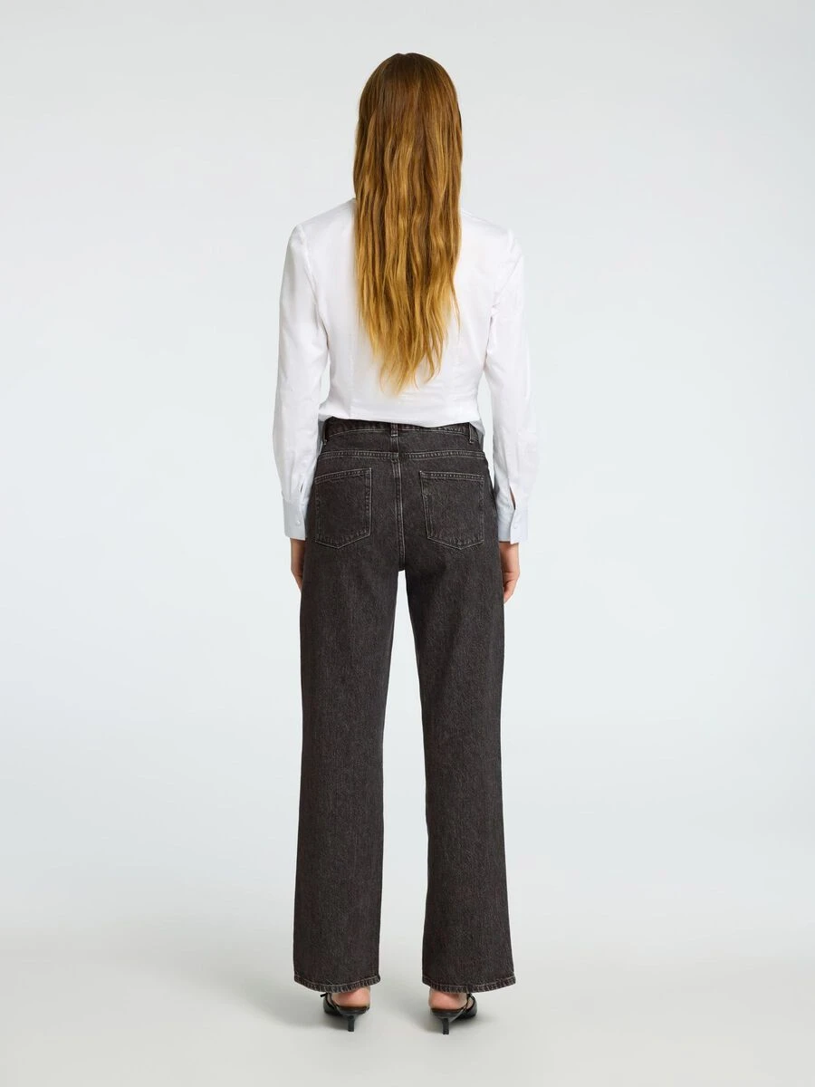 Selected Femme Harper High Waist Flared Jeans - Black 5 Selected Femme Harper High Waist Flared Jeans - Black - Image 3